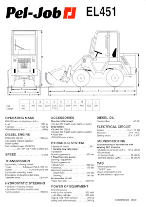 Ładowarki kołowe Pel-Job EL 451