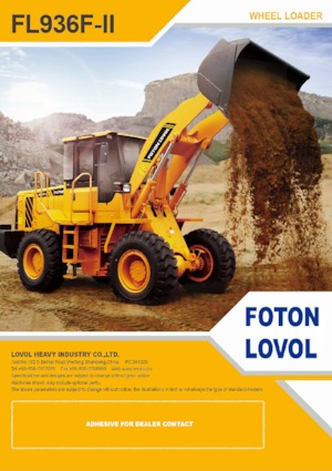 Ładowarki kołowe Foton Lovol FL936H