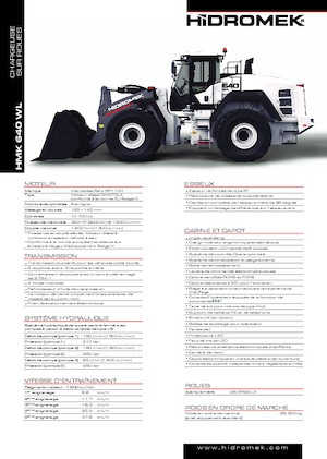 Ładowarki kołowe Hidromek HMK 640 WL