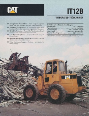Ładowarki kołowe Caterpillar IT 12 B