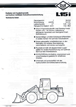 Ładowarki kołowe O&K L 15 i