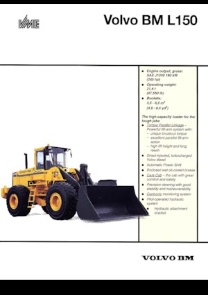 Ładowarki kołowe Volvo L 150