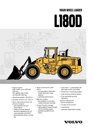 Ładowarki kołowe Volvo L180D