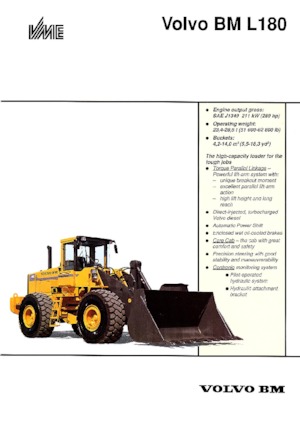 Ładowarki kołowe Volvo L 180