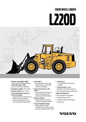 Ładowarki kołowe Volvo L220D