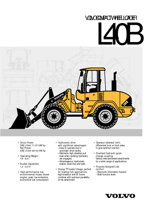 Ładowarki kołowe Volvo L 40 BTP