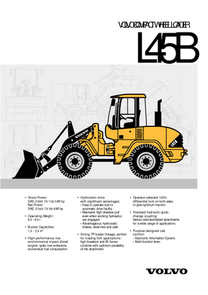 Ładowarki kołowe Volvo L 45 BTP