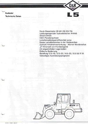 Ładowarki kołowe O&K L 5 E