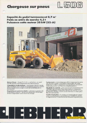 Ładowarki kołowe Liebherr L 506