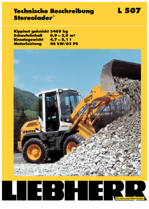 Ładowarki kołowe Liebherr L 507 P-Stereo