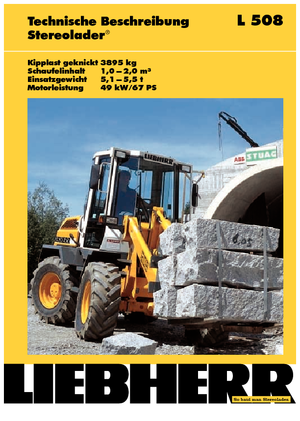 Ładowarki kołowe Liebherr L 508 P-Stereo