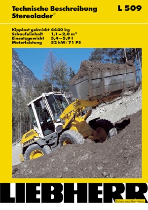 Ładowarki kołowe Liebherr L 509 Stereo