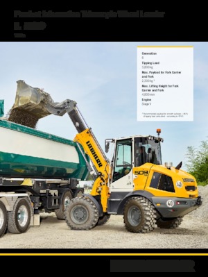 Ładowarki kołowe Liebherr L 509 Tele
