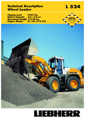 Ładowarki kołowe Liebherr L 524
