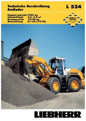 Ładowarki kołowe Liebherr L 524 Z