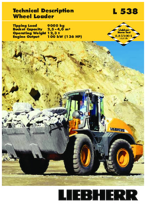Ładowarki kołowe Liebherr L 538
