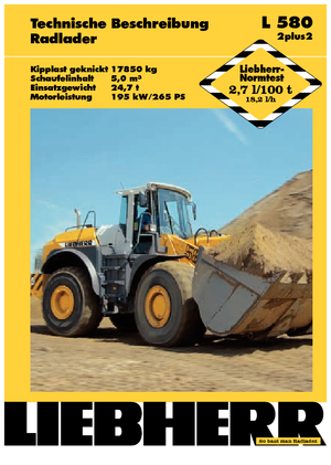 Ładowarki kołowe Liebherr L 580