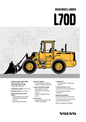 Ładowarki kołowe Volvo L 70 D