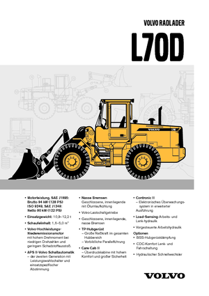 Ładowarki kołowe Volvo L 70 D