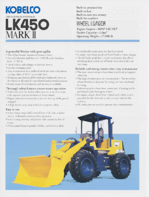 Ładowarki kołowe Kobelco LK450
