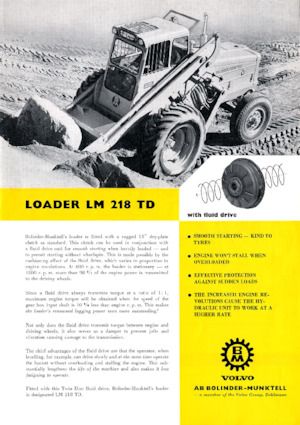 Ładowarki kołowe Volvo LM218TD