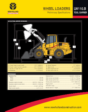 Ładowarki kołowe New Holland LW110 B TC