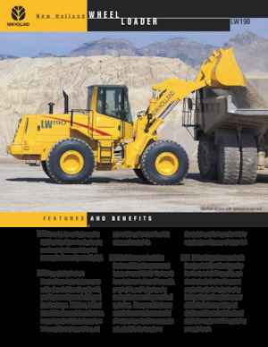 Ładowarki kołowe New Holland LW190