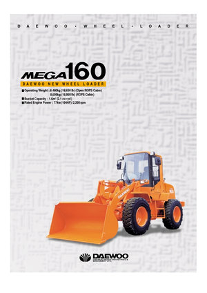 Ładowarki kołowe Doosan Mega 160