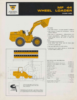 Ładowarki kołowe Massey Ferguson MF 44