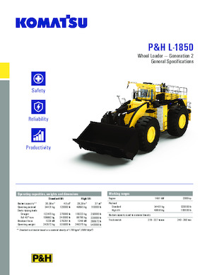 Ładowarki kołowe Komatsu P&H L-1850