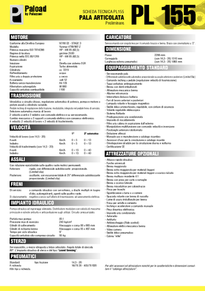 Ładowarki kołowe Palazzani PL 155 XL