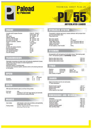 Ładowarki kołowe Palazzani PL 55.2