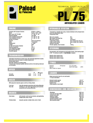 Ładowarki kołowe Palazzani PL 75.3