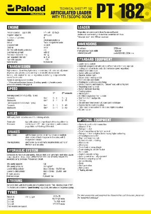 Ładowarki kołowe Palazzani PT 182