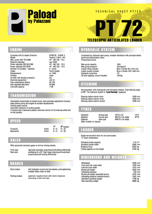 Ładowarki kołowe Palazzani PT 72