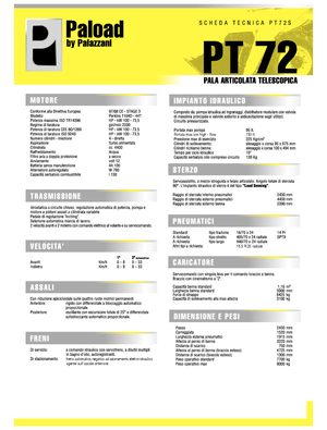 Ładowarki kołowe Palazzani PT 72