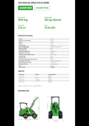 Ładowarki kołowe Avant Tecno R 28