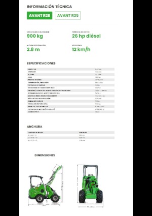 Ładowarki kołowe Avant Tecno R 28