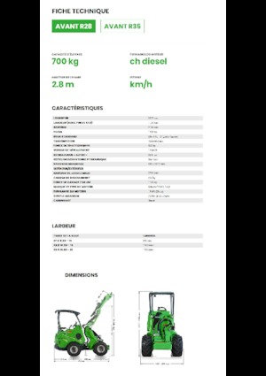 Ładowarki kołowe Avant Tecno R 28