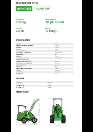 Ładowarki kołowe Avant Tecno R 28