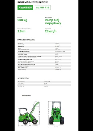 Ładowarki kołowe Avant Tecno R 28