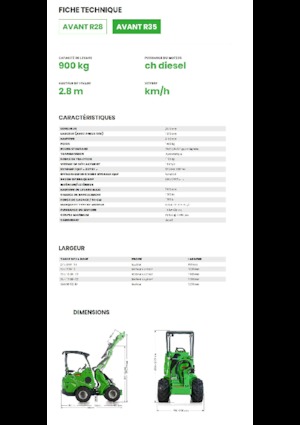 Ładowarki kołowe Avant Tecno R 35
