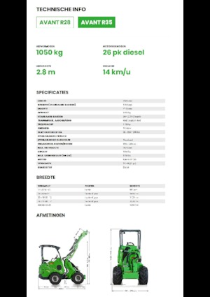 Ładowarki kołowe Avant Tecno R 35