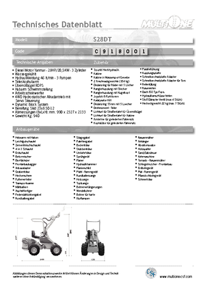 Ładowarki kołowe Multione S 28 DT