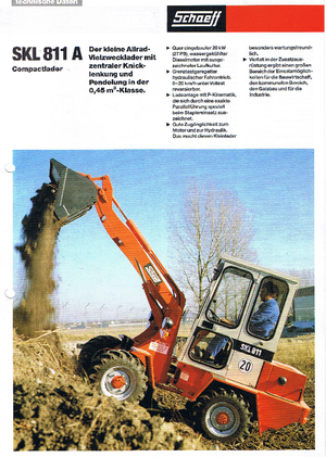 Ładowarki kołowe Terex-Schaeff SKL 811 A