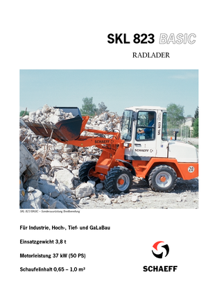 Ładowarki kołowe Terex-Schaeff SKL 823 Basic