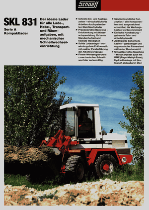 Ładowarki kołowe Terex-Schaeff SKL 831 A