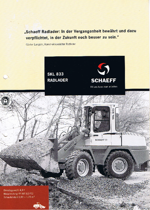 Ładowarki kołowe Terex-Schaeff SKL 833
