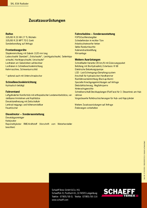 Ładowarki kołowe Terex-Schaeff SKL 834