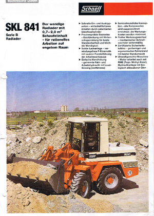 Ładowarki kołowe Terex-Schaeff SKL 841 B